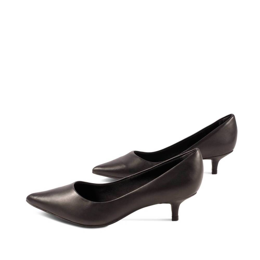 NEW TERRO bunny heels in black leather